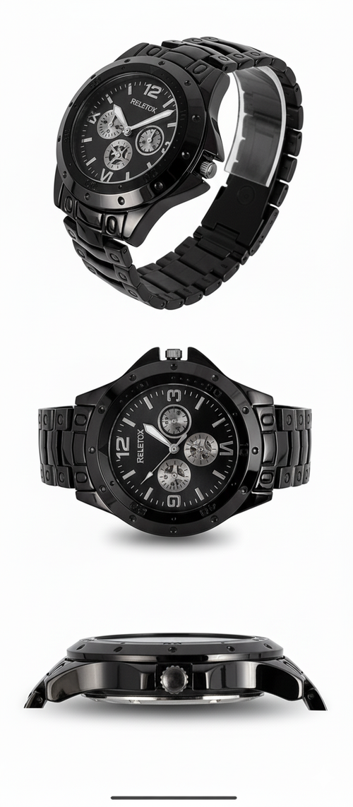 Arabic VVS Skeleton Automatic Watch Luxury Black Dial with Roman Numerals